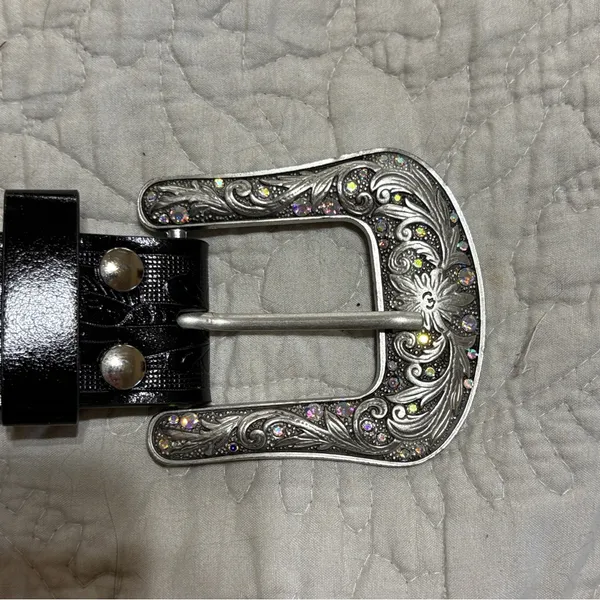 Eohak Western-Belt-for-Women-Cowgirl, PU-Leather with Vintage-Carved-Buckle - Image 7