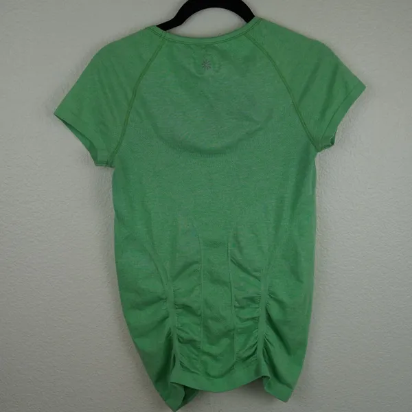 Athleta‎ Green Ruched Performance Top Size S - Image 5