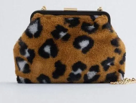 Animal Cheetah Print Crossbody Bag Purse - Image 2