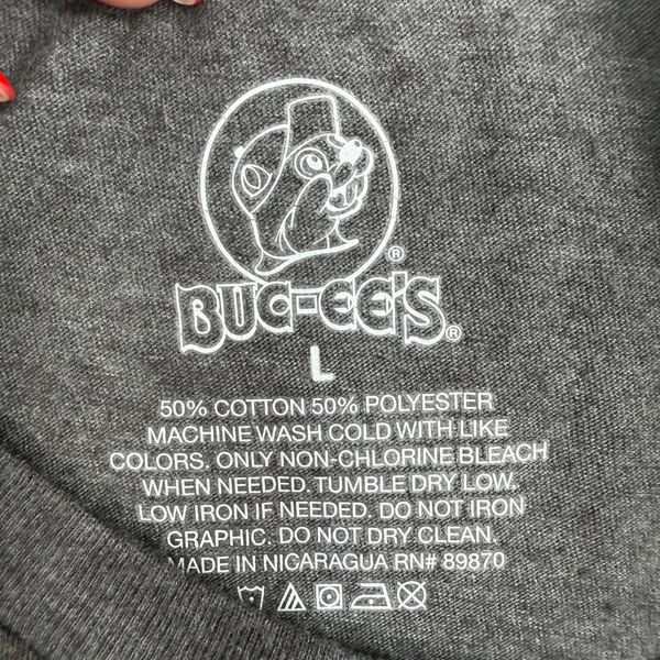Buc-ee's Large T-Shirt Gray Hippie Van Daisy Peace Soul Shine Graphic Tee Retro - Image 4