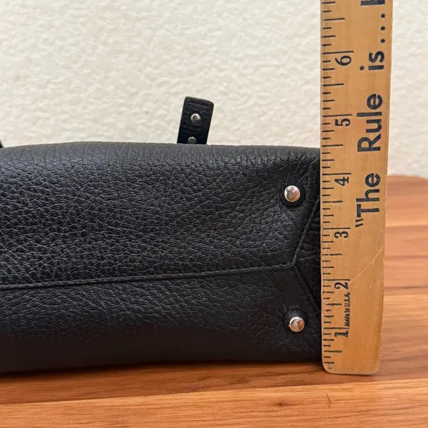 MARC JACOBS Mini T Tote Stud Black Pebbled Leather Crossbody Bag NO STRAP - Image 12