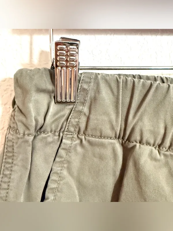 Quince Womens Pants Green Wide Leg Pull On Organic Cotton Size 8 - Image 7
