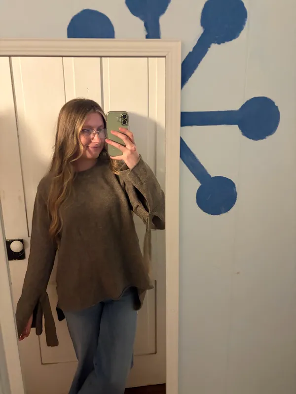 zara knit brown sweater  - Image 3