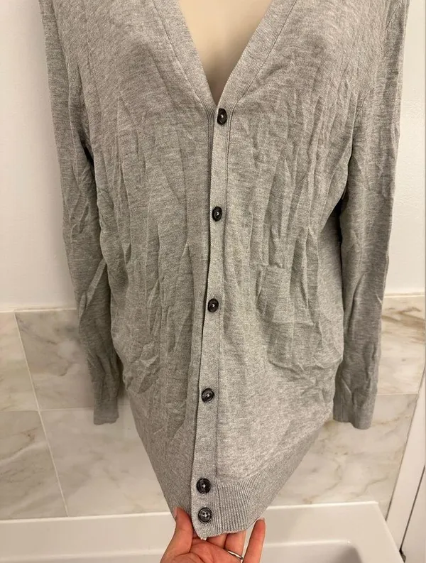 ZARA *NWT*  Gray Button-Down Cardigan - Image 4