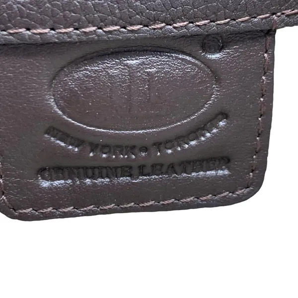 ILI NEW YORK and TORONTO dark brown genuine leather tote bag - Image 9