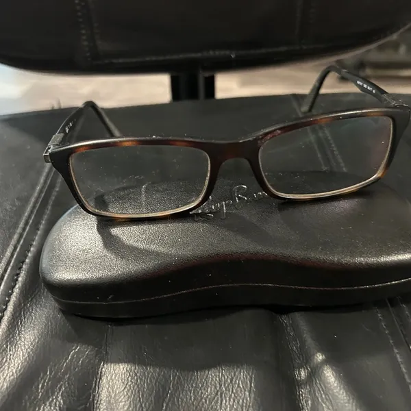 Ray-Ban Brown Frame Glasses frame and Ray Ban hard Case only - Image 3