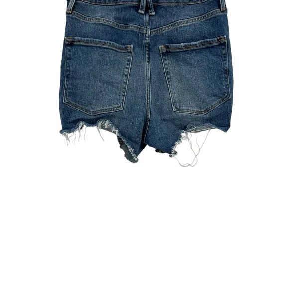 Good American Bombshell‎ Shorts Denim Ripped Distressed Blue Size 4 27 - Image 8