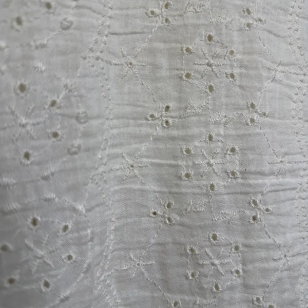Old Navy Women Cotton Roma Blouse XL White Eyelet Embroidered Balloon Cottage - Image 13
