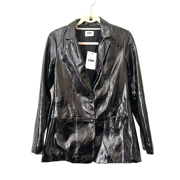 LNA CLOTHING Faux Leather‎ Jacket NWT Sz S - Image 2