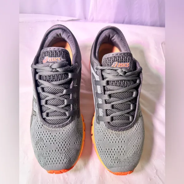 ASICS Men's Athletic Shoes in Gray and Orange - Image 3
