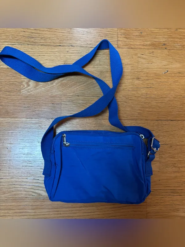 Kipling Cobalt Blue Abanu Medium Preppy Travel Multi-pocket Crossbody Bag - Image 3