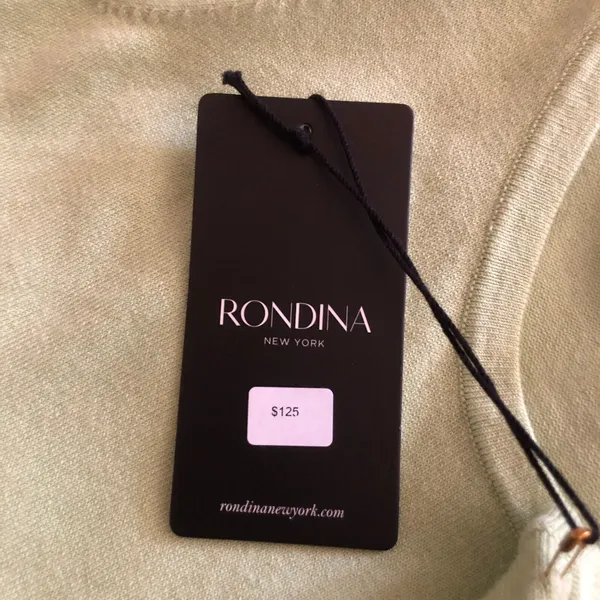 Rondina New York Sleeveless Knit Tank Top Mint Green Round Neck Women’s XS NWT - Image 9