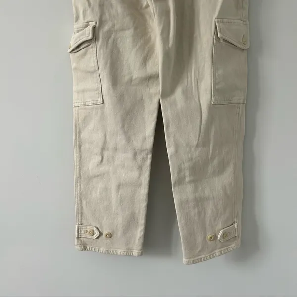 Aritzia Wilfred Free Modern Cargo Pant Birch Off White Cream 10 NWOT - Image 7
