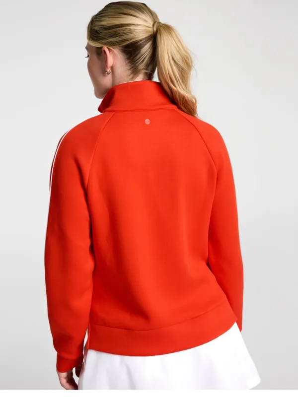 CALIA Pique Scuba Golf 1/4 Zip Pullover Fresh Red Size XXL NEW - Image 3