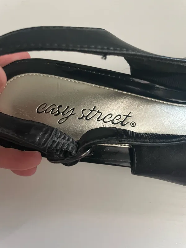Easy street slingback kitten heel pumps - size 10 - Image 5