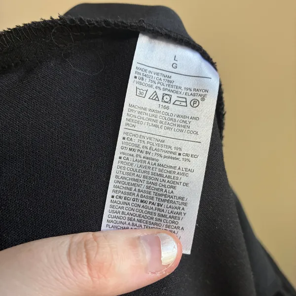 Old Navy Taylor Wide Leg Trouser L Black Women Extra High Rise Pleated - Image 7