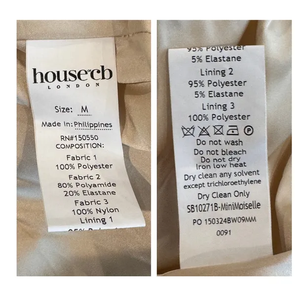 NEW HOUSE OF CB Minimoiselle Bustier Stretch Satin Minidress Size Medium - Image 15