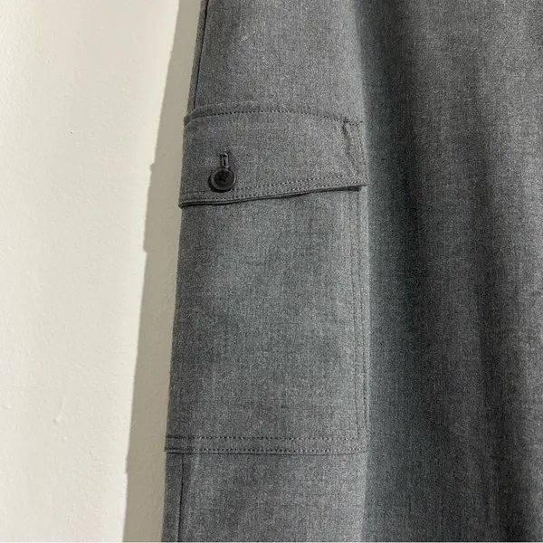 LOFT Cargo Wide Leg Trouser Pants Grey Size 14 Work Office Corpcore - Image 3