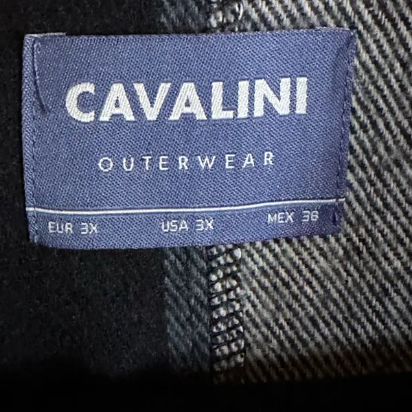 Cavalini Button Down Tartan Coat Sz 3X - Image 5