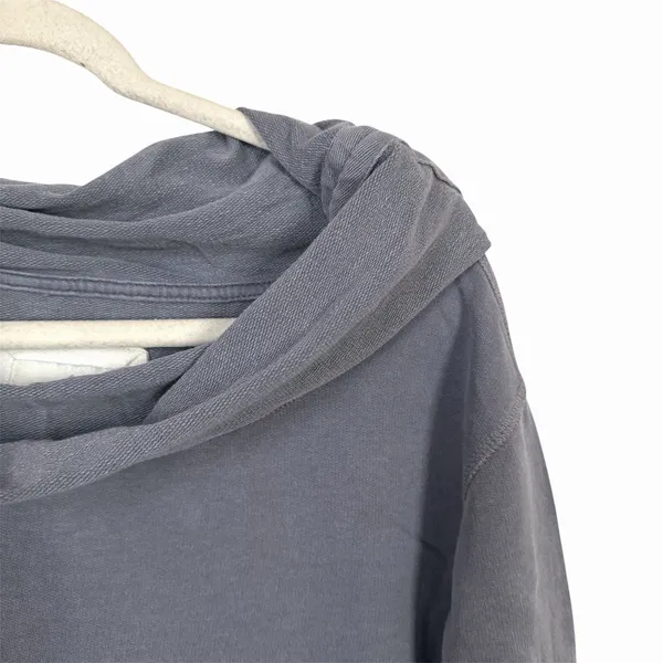 Aerie Women's Sz XL Gray Cowl Neck Cozy Boho Front Pocket Pullover Sweater Y2K - Image 4