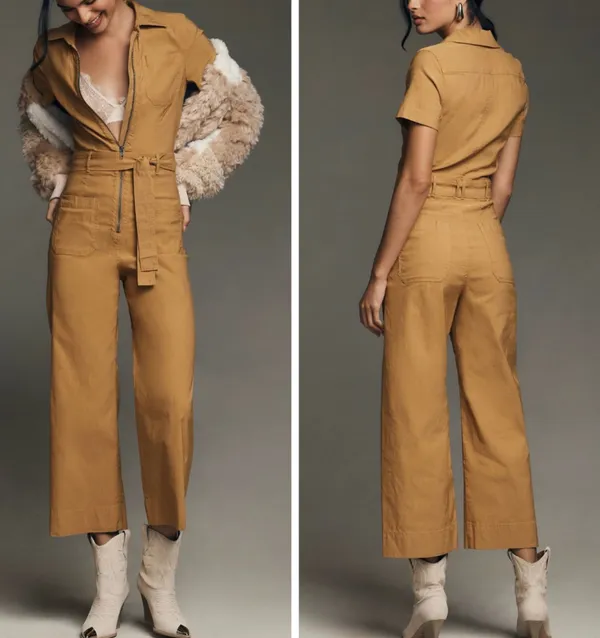 Anthropologie Maeve The Colette Weekend Zip Front Jumpsuit, Size 6 - Image 12