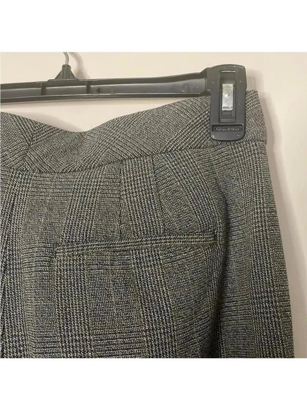 Express Design Studio Editor Pants Grey Plaid Work Career Office Trouser - Image 10