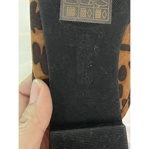 Women's Bamboo Leopard Print‎ Sequence Size 5.5 New S-311 - Image 6