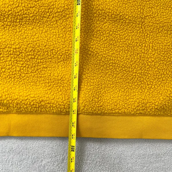 LL Bean Signature Women's XL Valley Fleece Cardigan Shawl Collar Mustard Yellow - Image 9