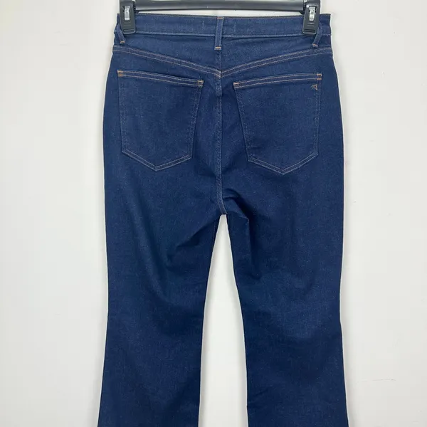 Madewell The Curvy Stretch Flare Jean Rinse Wash Dark Blue High Rise US 28 NWT - Image 12