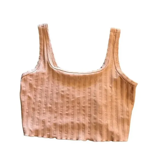 Aerie Offline Cropped Tank Size Medium Ribbed Top Stretchy - Image 3