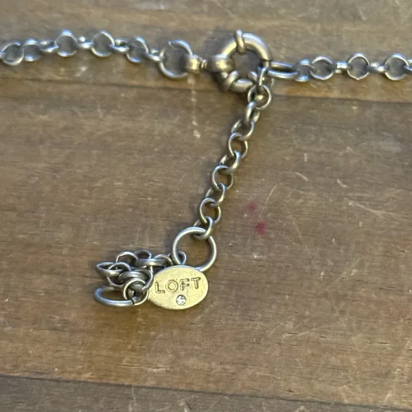 Vintage Loft triple strand layered charm necklace - Image 6