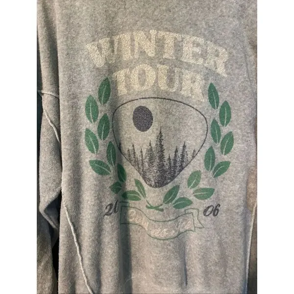 Aerie Oversized Gray Crewneck Size Medium Terry Cloth - Image 2