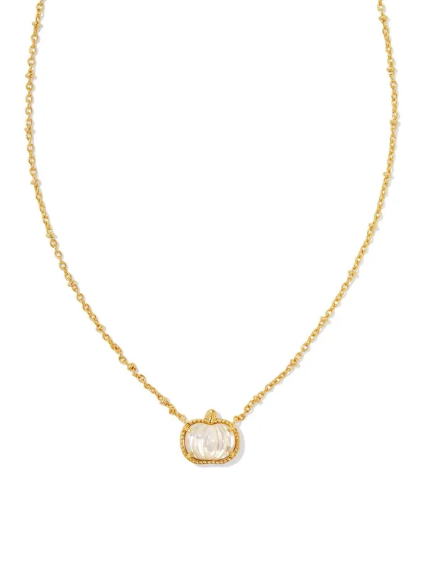 Kendra Scott Short Necklace Gold Tone Ivory MOP - Image 4