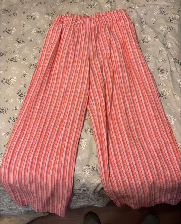 Old navy linen blend striped pants - Image 2