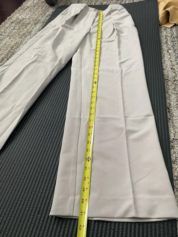 Free People Tyler Menswear Trousers - cream size small - Image 13