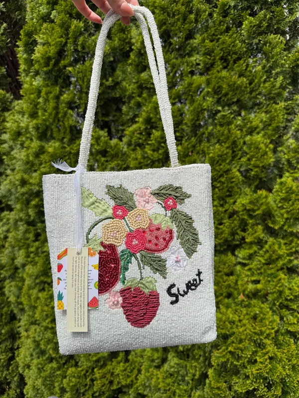 Viral beaded sweet bag White - Image 5