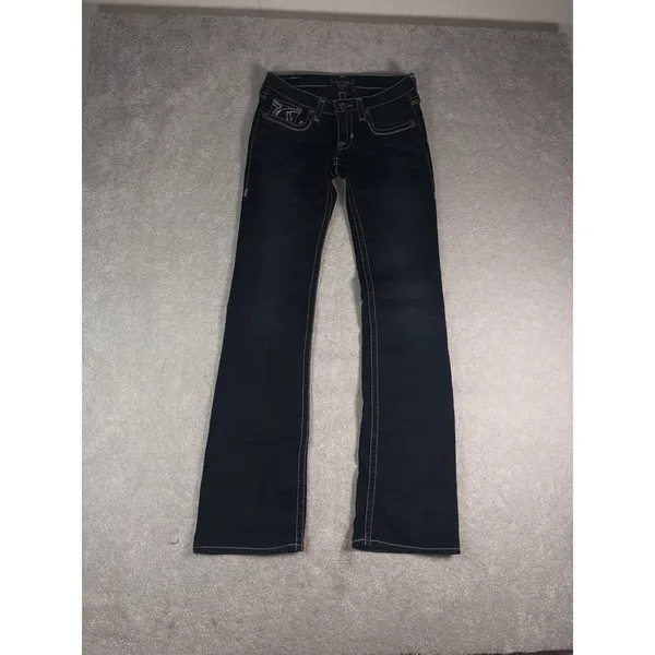 Women's Big Star Liv boot cut distressed jeans size 28x35 Regular - Image 2