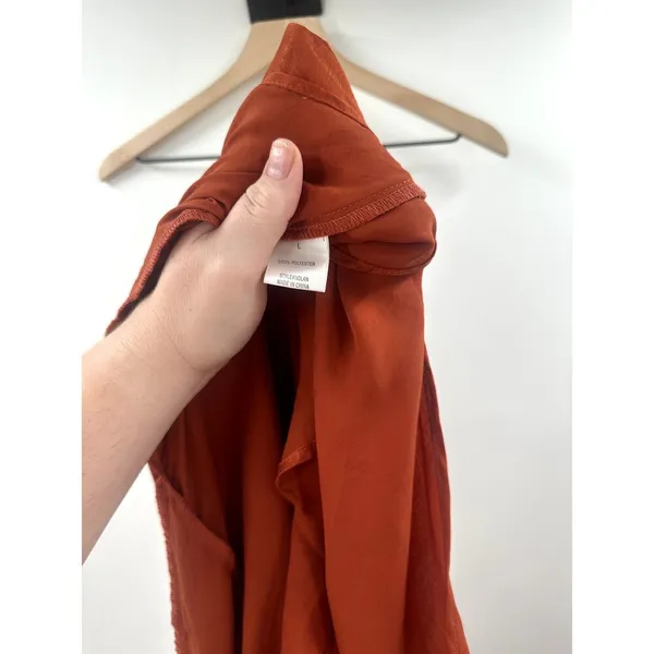 Altar'd State Burnt Orange Lace Fairycore Maxi Dress Size Large - Image 8