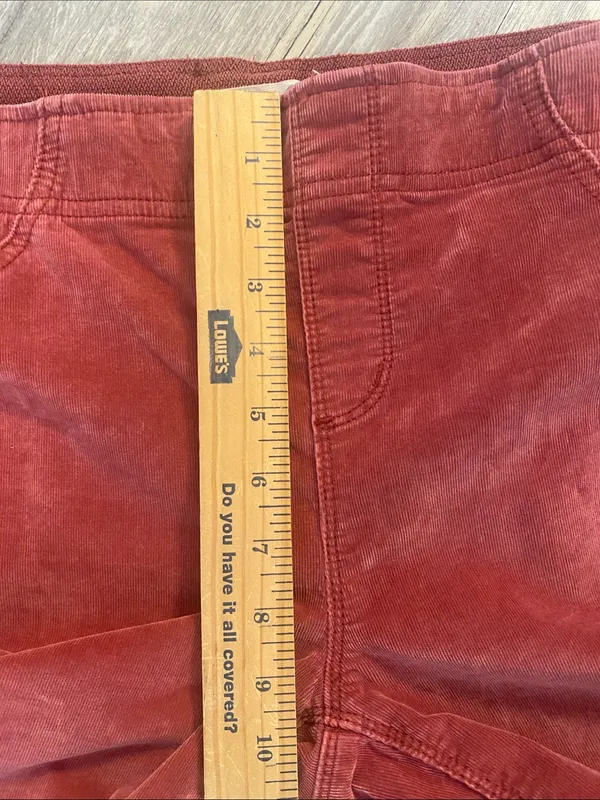 We The Free Pull On Flare Earthy Terracotta Corduroy Pants Size 31 - Image 3
