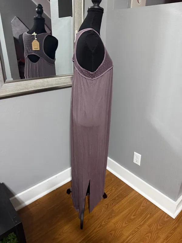 NWT Kori America Purple Lined Dress Size Small - Image 6