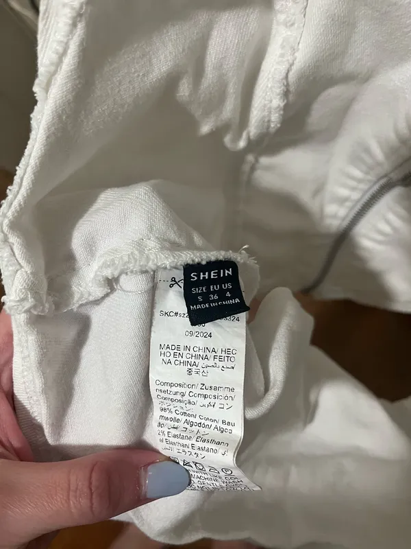 white denim shein top - Image 3