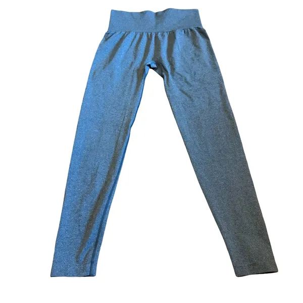 NVGTN Blue Stretch Leggings Pull-On Workout Lifting Full-Length Size Medium - Image 6