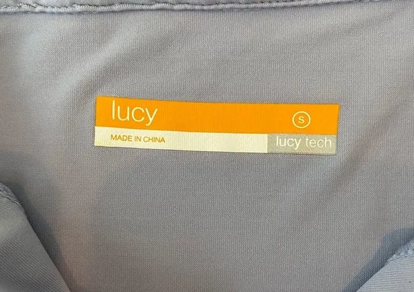 Lucy Lilac Quarter Zip Short Sleeve Athletic Top. - Image 3
