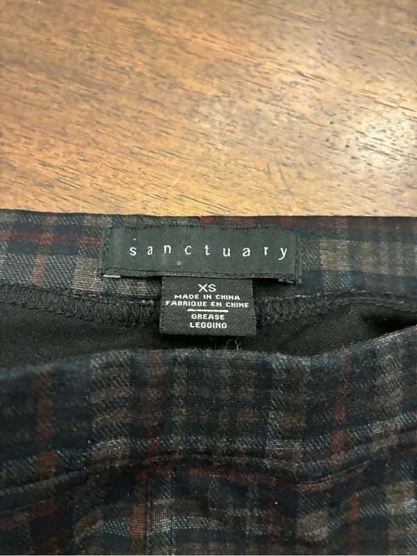 Sanctuary Pants Women’s XS Plaid Dress Pants Skinny - Image 2