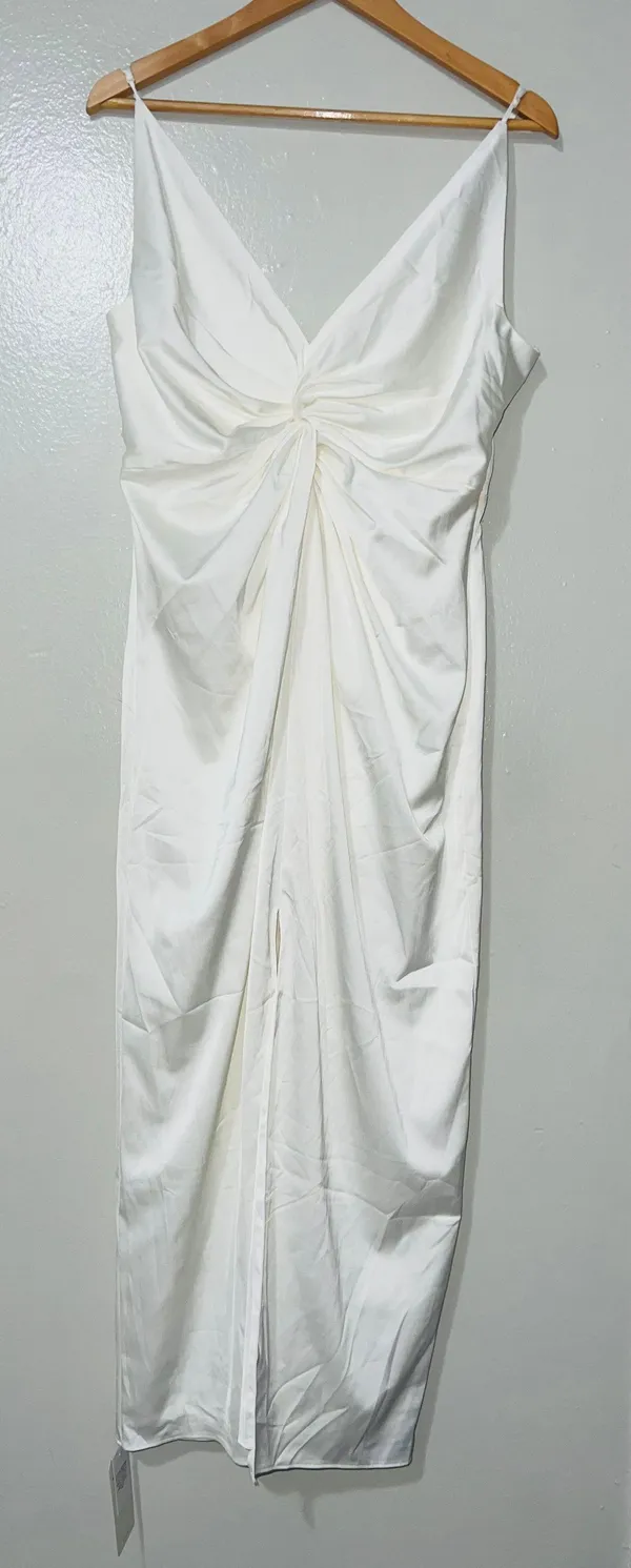 A & F Draped Twist-Front Maxi Dress - Large - Image 4