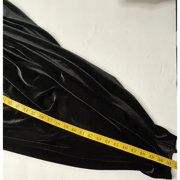 SHEIN Bae Black‎ Dress Velvet Spaghetti Strap 2XL Plus Prom Ruched Stretch New - Image 7