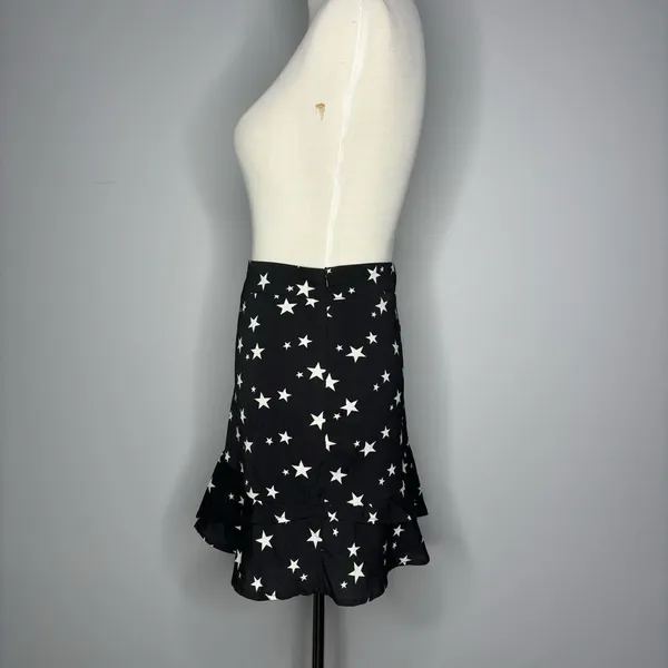 Nasty Gal- Black Skirt with Stars A Line Mini Skirt - Image 3