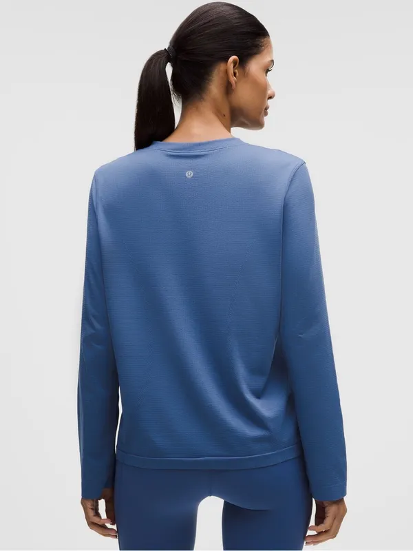 NWT LULULEMON Swiftly Relaxed Long-Sleeve Shirt - blue - Image 3