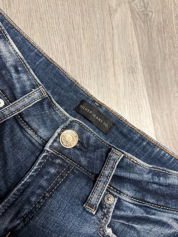 Silver suki denim shorts  - Image 3