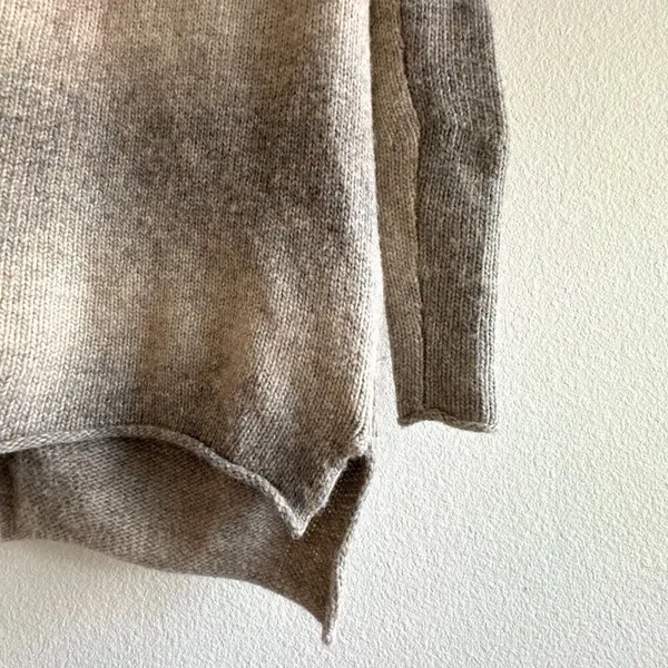 Wilfred Aritzia Alpaca blend Cowl Neck Oversized Ombre Beige Grey Sweater Small - Image 5